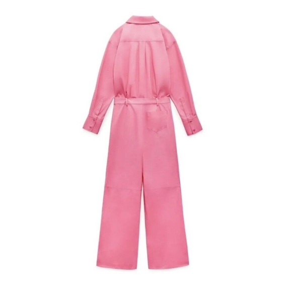 NWT Zara Barbie Collection Pink Jumpsuit - Picture 2 of 5